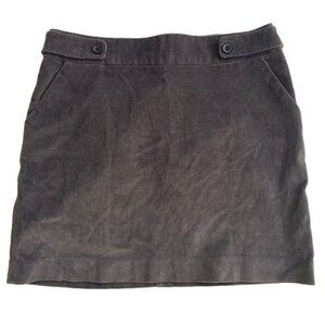 Banana Republic Brown/Grey Corduroy Soft Cotton Grunge Mini Y2k Skirt Sz 4